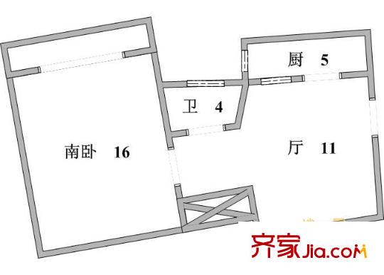 上海 水清三村 户型图