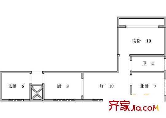 上海 水清三村 户型图