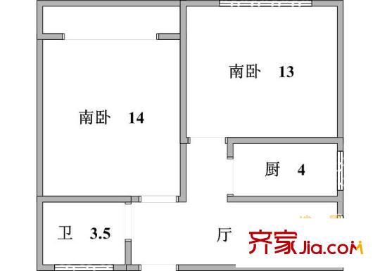 上海 水清三村 户型图