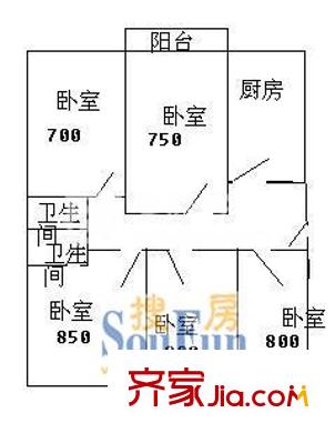 上海 玉兰香苑四期 户型图