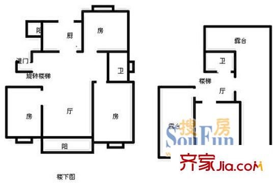 上海 乔顿花园 户型图