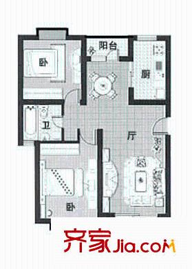 上海 新时代花园 户型图