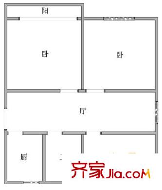 上海 平阳三村 户型图