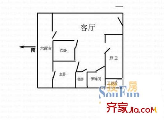 上海 艺术公寓 户型图