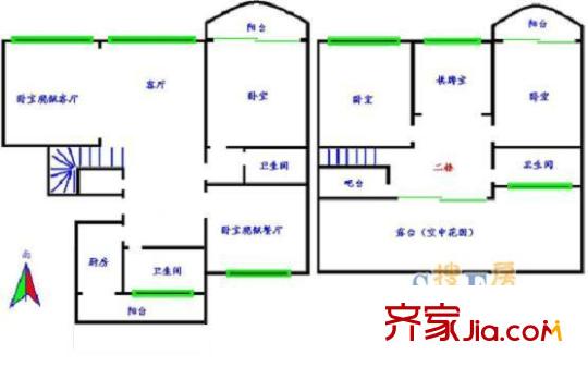 上海 金汇鸿锦苑 户型图