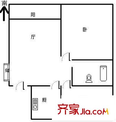 阳光绿园 2室 户型图