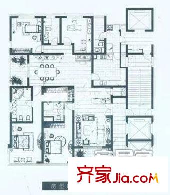 阳光绿园 4室 户型图