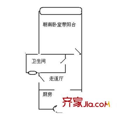 绿梅公寓(莘庄)户型图绿梅公寓(莘庄) 1室 户型图 1室1厅1卫1厨