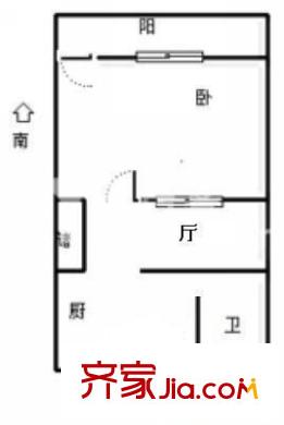 绿梅公寓(莘庄)户型图绿梅公寓(莘庄) 1室 户型图 1室1厅1卫1厨