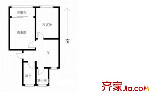 常兴家园 2室 户型图