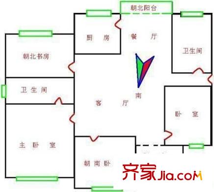 中祥哥德堡户型图户型图 4室2厅2卫1厨