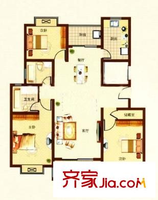 天环苑 3室 户型图
