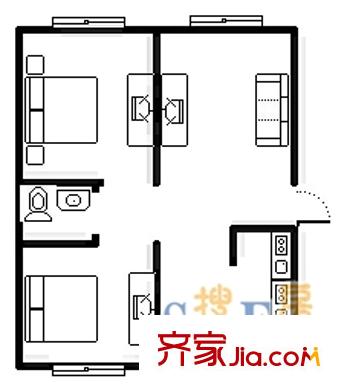 上海 金铭新水岸 户型图
