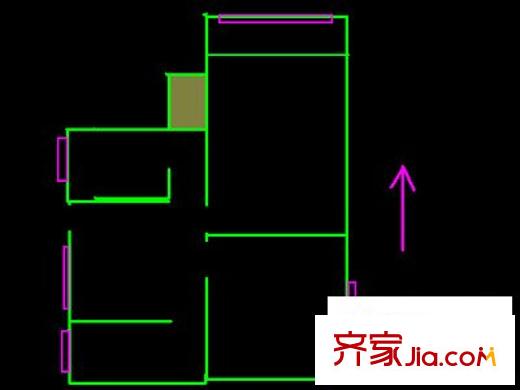 怡佳苑户型图户型图 2室1厅1卫1厨