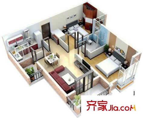 景江苑 0室 户型图