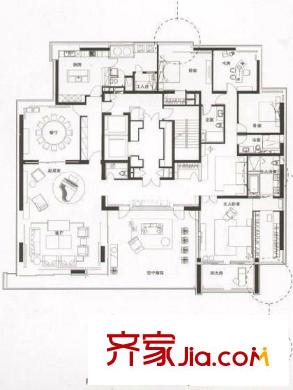 永新城 4室 户型图