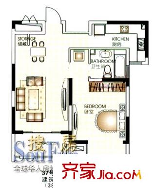 锦绣一方户型图