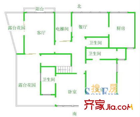 雍景台公寓 户型图