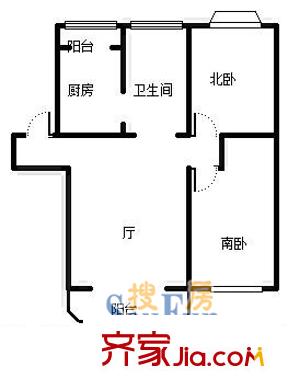 上海 潍坊二村 户型图