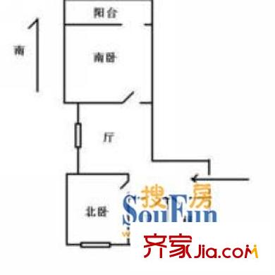 上南花苑东苑户型图上海 上南花苑二期 户型图 2室1厅1卫1厨