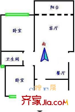上海 龙柏公寓 户型图