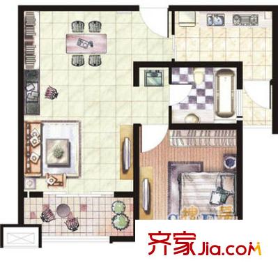 上海 龙柏公寓 户型图