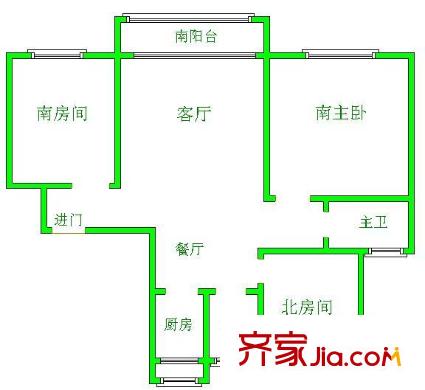 上海 上南兰庭苑 户型图