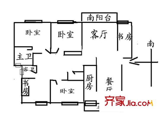 金斯花园 0室 户型图