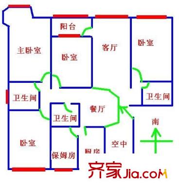 金斯花园 0室 户型图