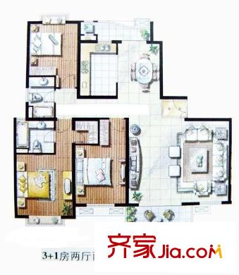 金斯花园 0室 户型图