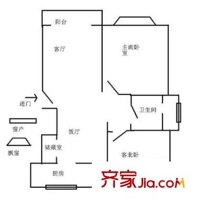 江苏路186弄小区户型图上海 江苏路186弄 户型图 2室2厅1卫1厨
