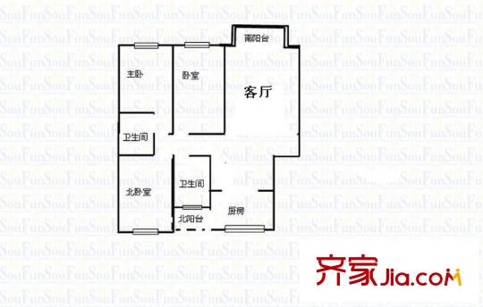 水景豪園 0室 戶型圖