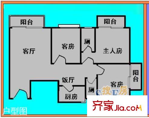 上海 水景豪園 戶型圖