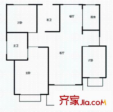萬(wàn)馨佳園 3室 戶(hù)型圖