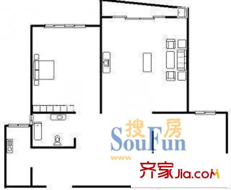 月亮灣園戶型圖上海 月亮灣(川沙) 戶型圖 2室2廳1衛(wèi)1廚