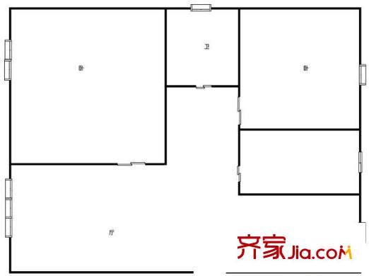 康橋月苑 3室 戶型圖