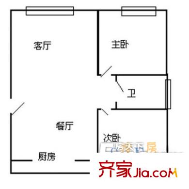 碧云新天地三期戶型圖戶型圖 2室1廳1衛(wèi)1廚