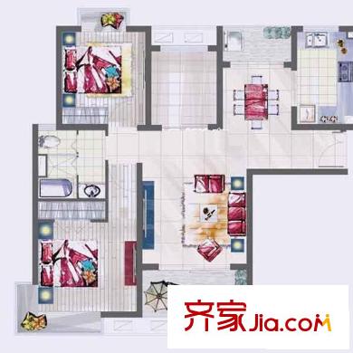 浦江智汇园户型图户型图 1室1厅1卫1厨