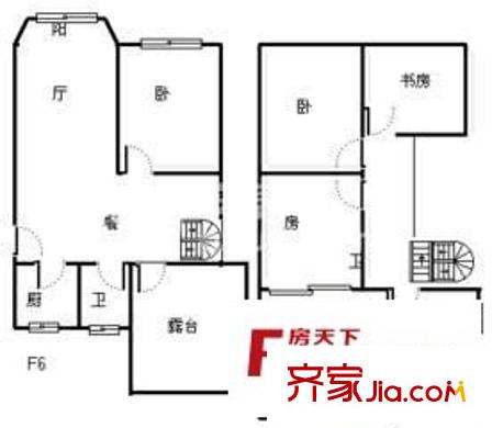 未名园 4室 户型图
