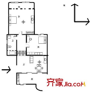 上海 健安坊 户型图