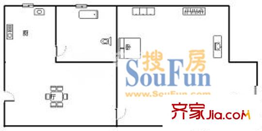文匯小區(qū)戶型圖戶型圖 1室1廳1衛(wèi)1廚