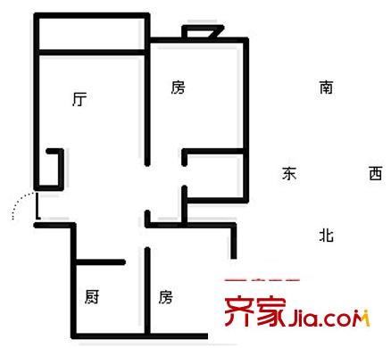 匯華花園 2室 戶型圖