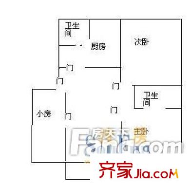 梅花路768弄小區(qū)戶型圖 戶型圖 2室1廳1衛(wèi)1廚