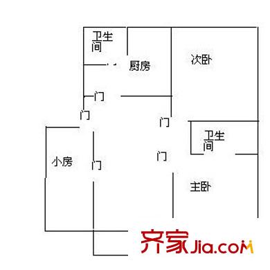 梅花路768弄小區(qū)戶型圖梅花路768弄 戶型圖 2室2廳2衛(wèi)1廚
