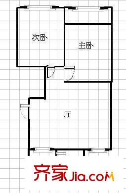 金橋灣清水苑 2室 戶型圖