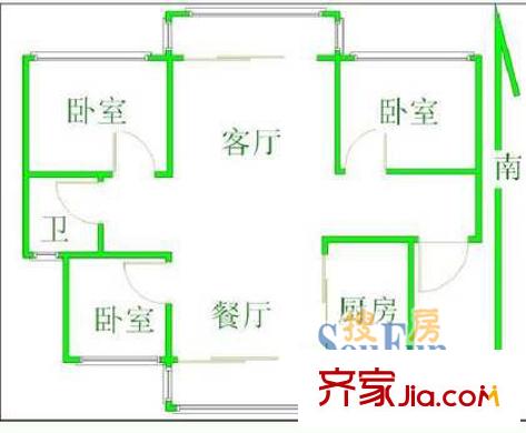 上海 昌里眾盛苑 戶型圖