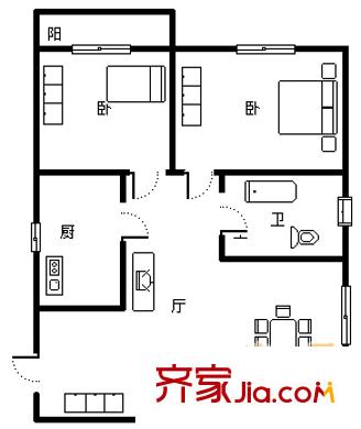 上海 陸家嘴新景園(云山路1039弄) 戶型圖