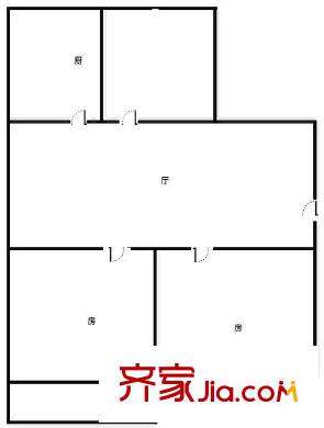 金隆家園戶型圖戶型圖 2室2廳1衛(wèi)1廚