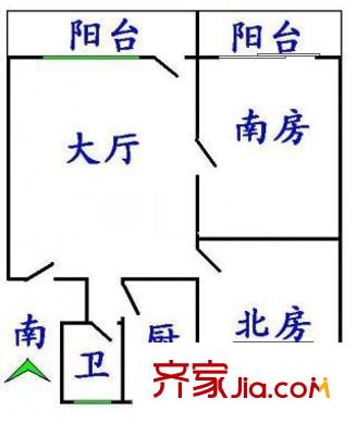 上海 吴兴公寓 户型图