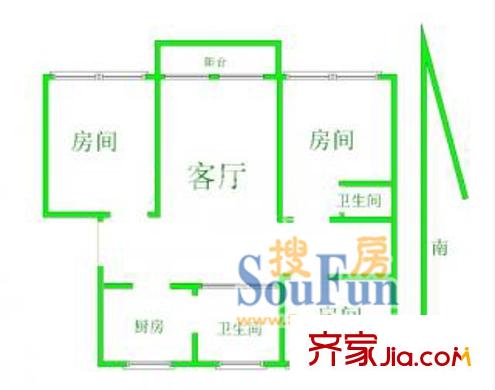 上海 恒大星級(jí)公寓 戶型圖